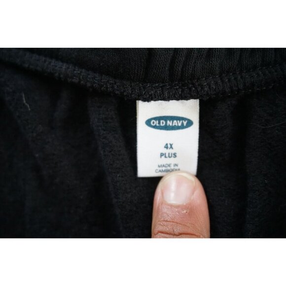 Old Navy Plus-Size French-Terry Cozy Fleece Black/White - Size 4X Plus, NWT - Picture 3 of 7